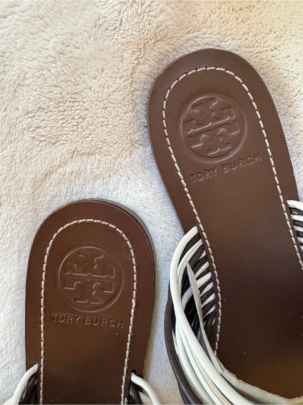 Tory Burch Women’s Minnan Strappy Sandals Flats Size 8 - Picture 3 of 8
